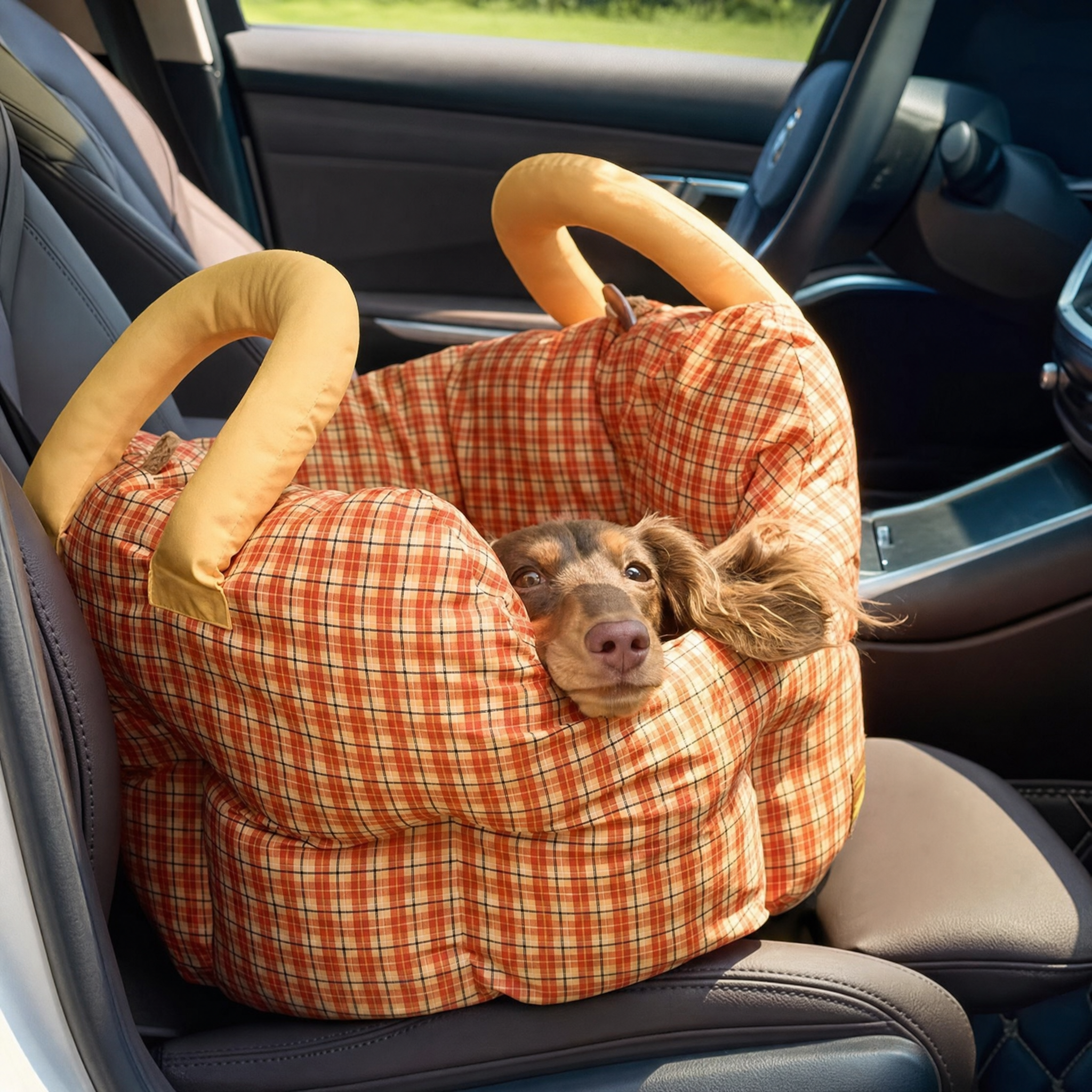 Basket Shaped Dog Carrier Car Seat