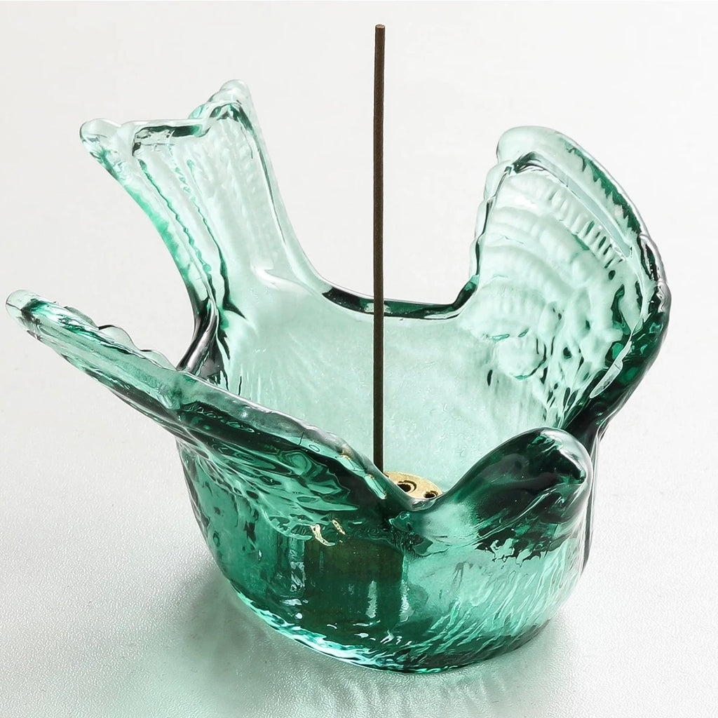 Bird Glass Incense Burner