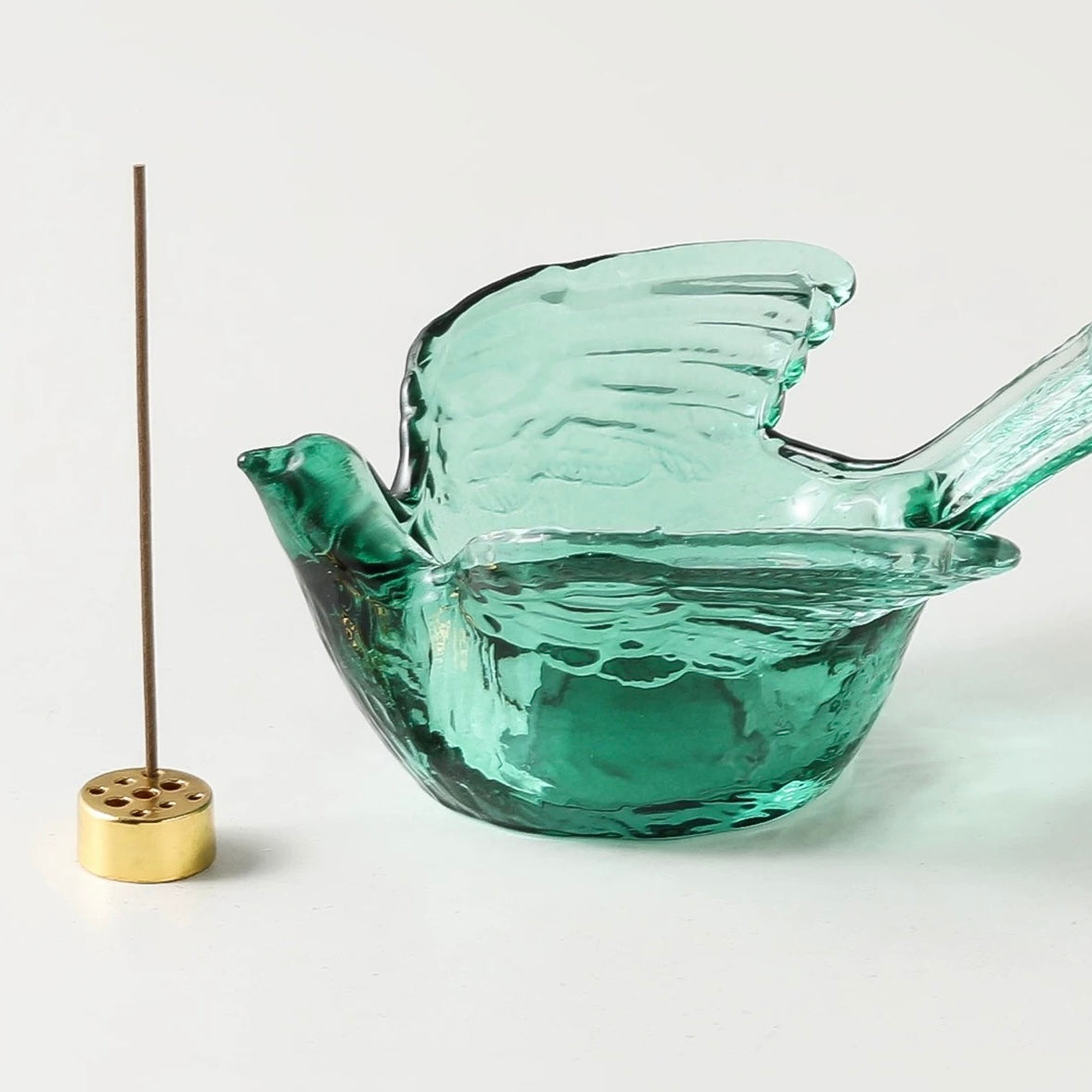 Bird Glass Incense Burner