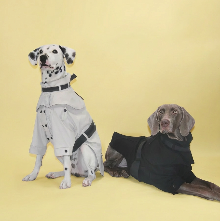 Classic British Style Dog Raincoat