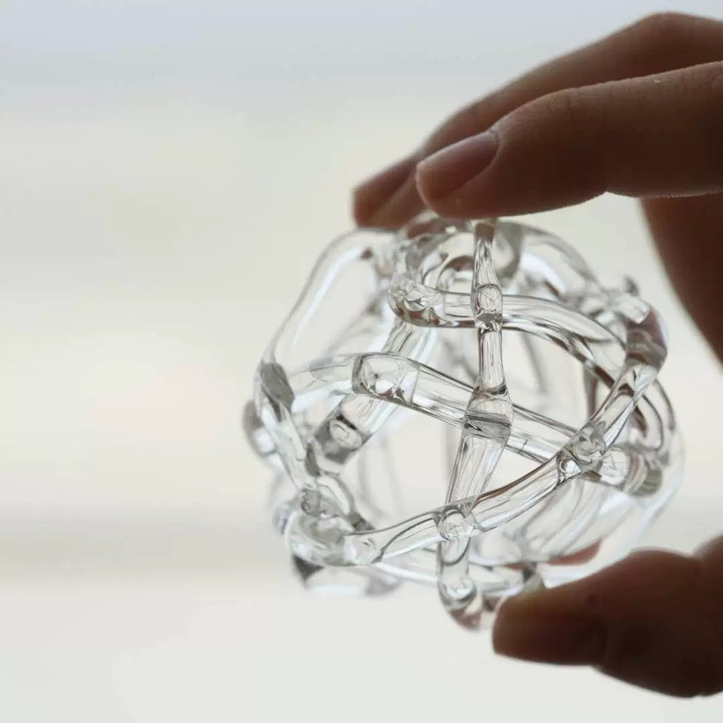 Crystal Glass Flower Frog