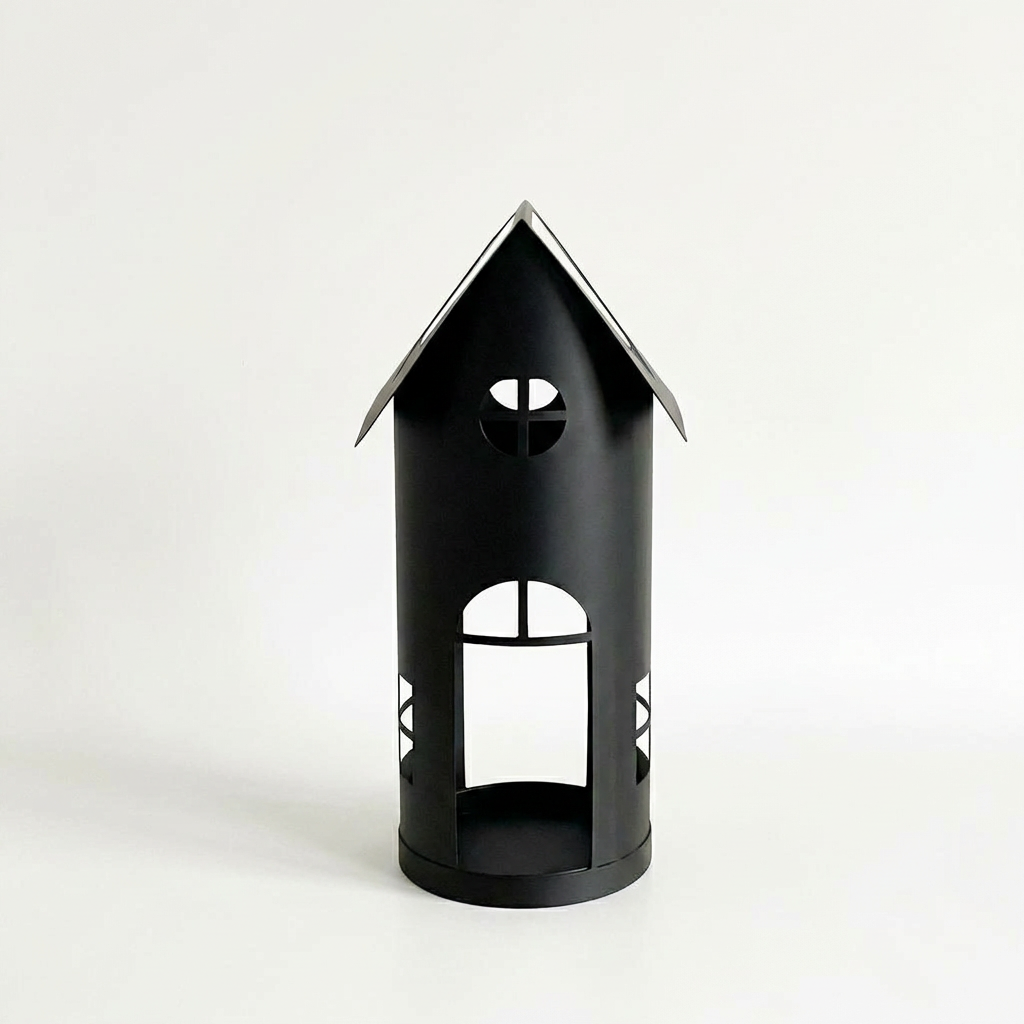 House-Shaped Metal Umbrella Stand