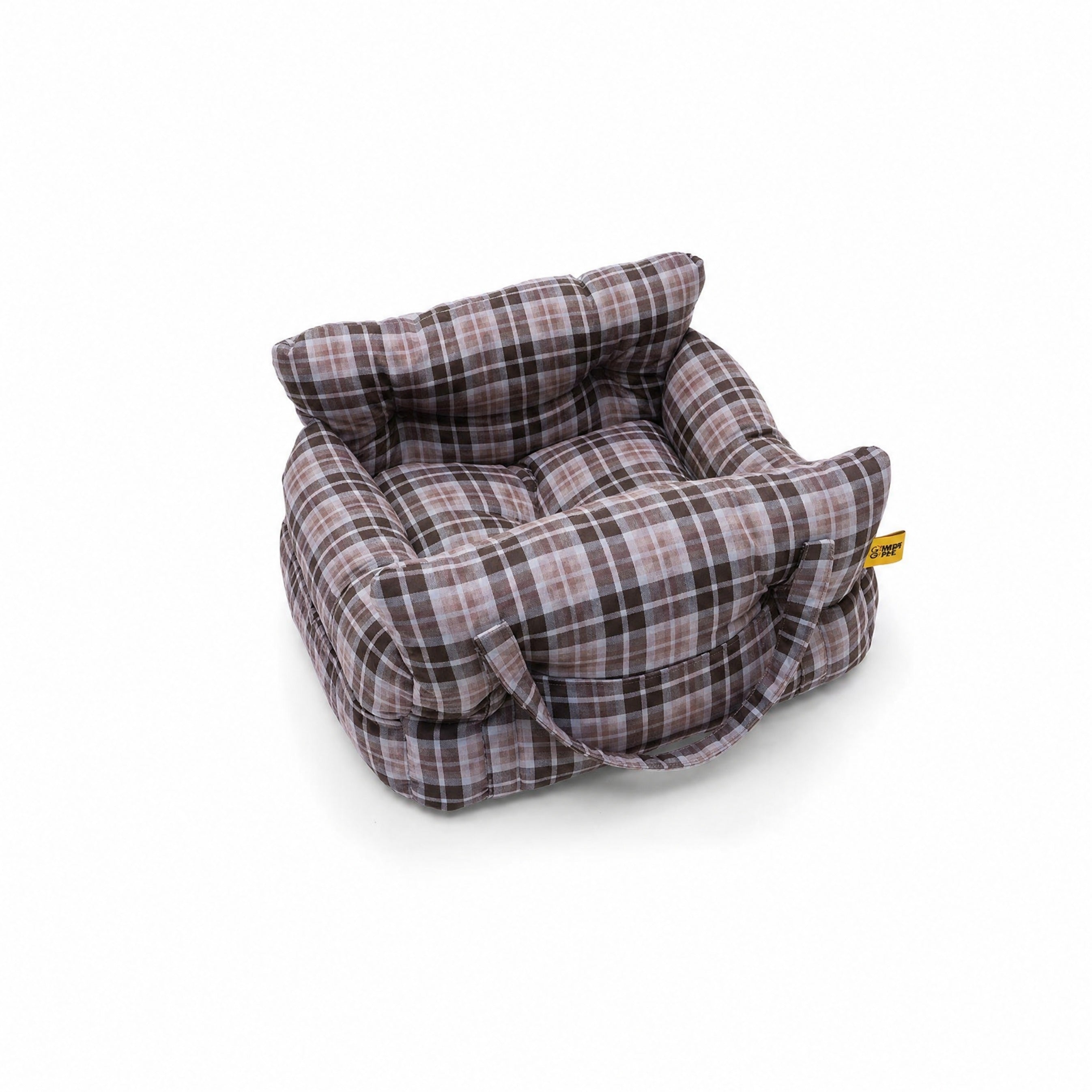 Plaid Dog Carrier Car Seat