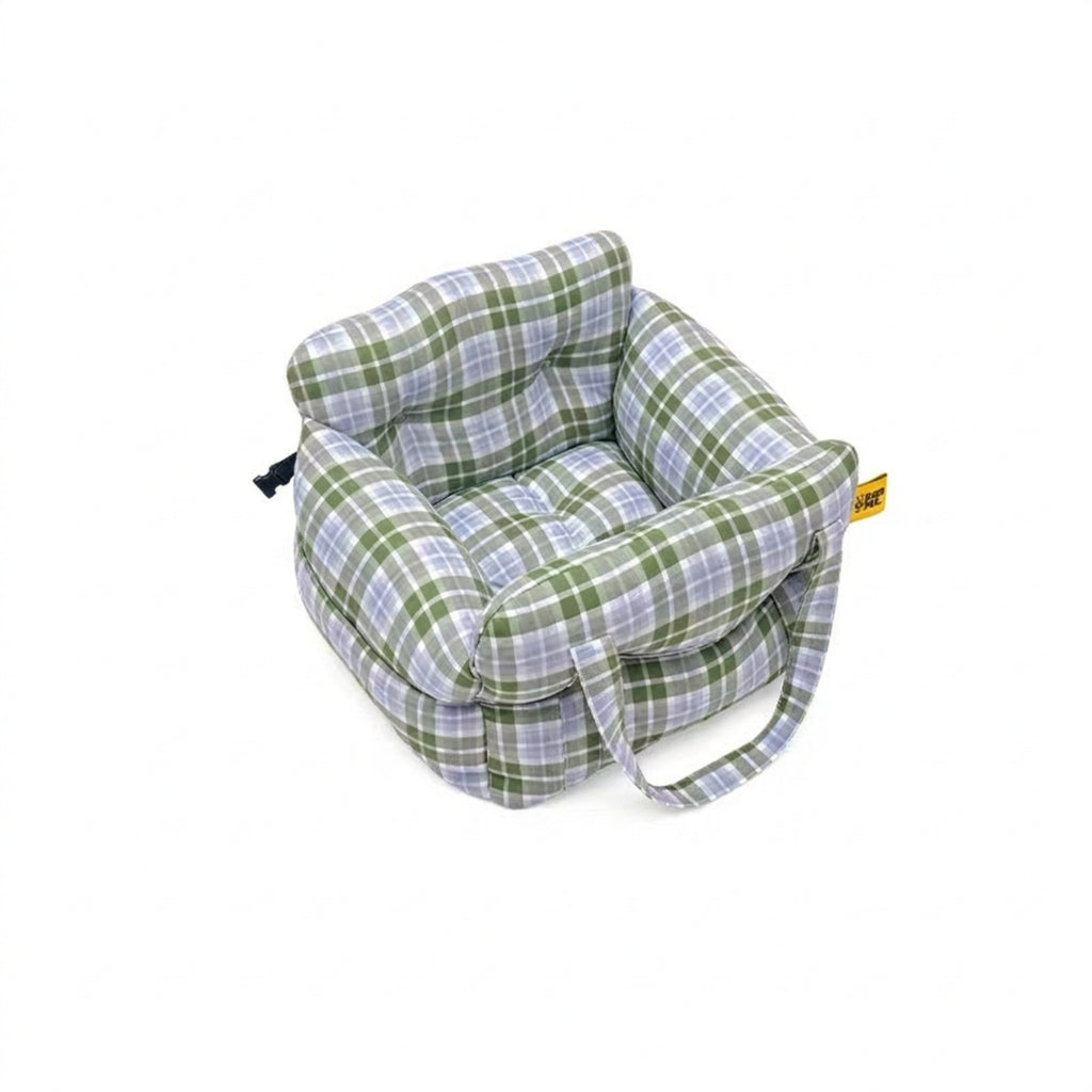 Plaid Dog Carrier Car Seat