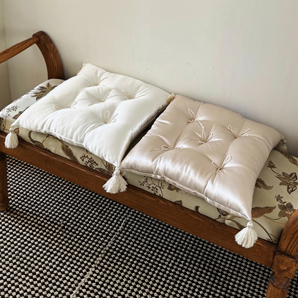 Luxury Silky Satin Floor Cushion
