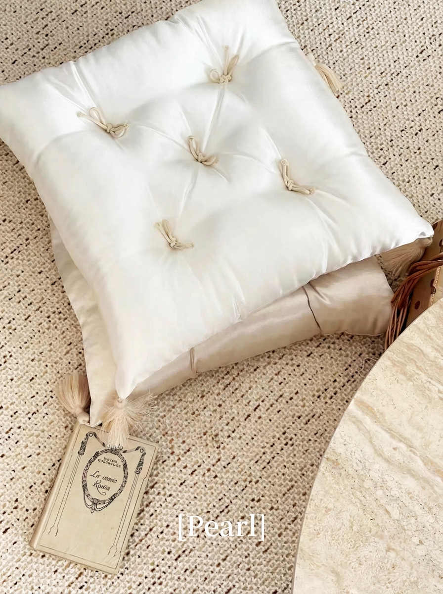Luxury Silky Satin Floor Cushion