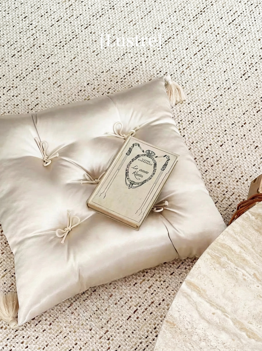 Luxury Silky Satin Floor Cushion