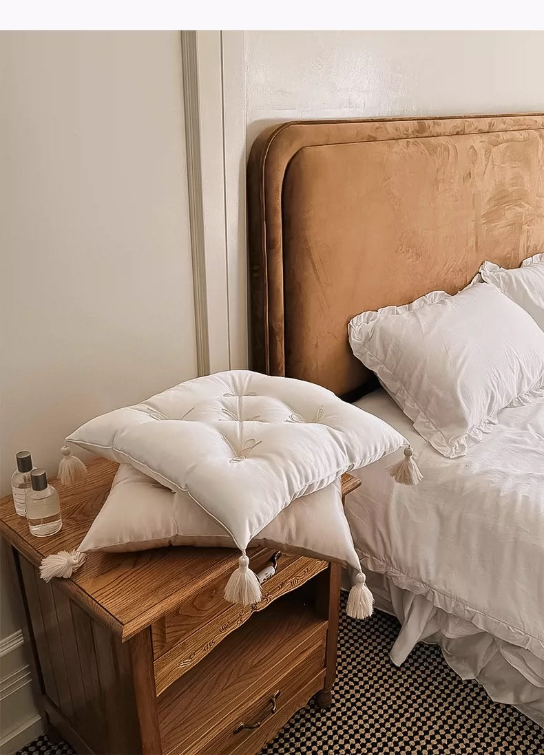 Luxury Silky Satin Floor Cushion